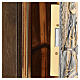 Tabernacolo bicolore e legno 30x25x20 cm porta bronzo decoro calice JHS s8