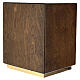 Tabernacolo bicolore e legno 30x25x20 cm porta bronzo decoro calice JHS s9