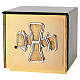 Mini table tabernacle with cross and JHS, 20x20x20 cm s1