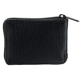 Estuche de piel, con porta-viático IHS, cruz s9