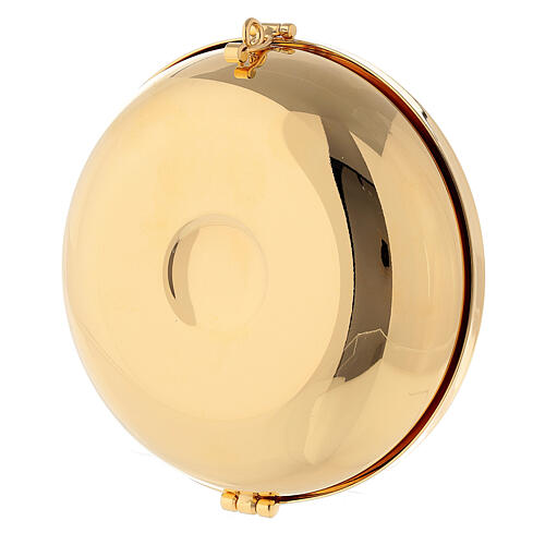 Pyx burse in leather with gold-plated pyx, 12 cm 5