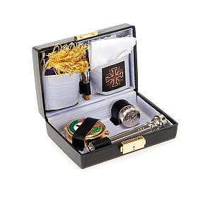 Maletas para la celebración: Estuche rígido de cuero negro con 6 accesorios Maletas para la celebración: Estuche rígido de cuero negro con 6 accesorios