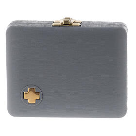 White pyx case with pyx, cross and towel s7