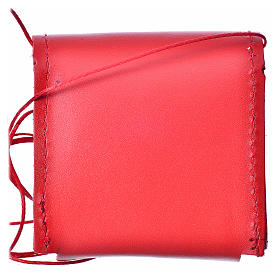 Teche Eucaristiche: Portateca rosso 6,5x6,5 cm vera pelle Teche Eucaristiche: Portateca rosso 6,5x6,5 cm vera pelle