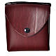 Pyx case in leather, 10 cm, burgundy s4