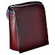 Pyx case in leather, 10 cm, burgundy s5