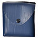 Pyx case in leather, 10 cm, blue s4