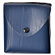 Pyx case in leather, 10 cm, blue s1