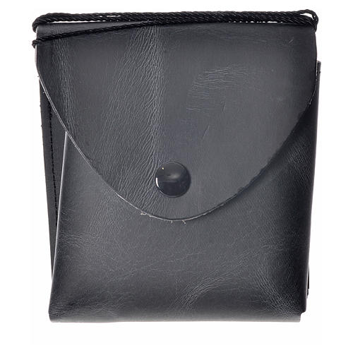 Etui für Reliquiar (10cm) aus schwarzen Leder 4