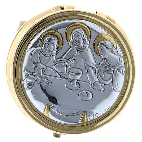 The Last Supper Pyx in aluminum-plated metal 5 cm