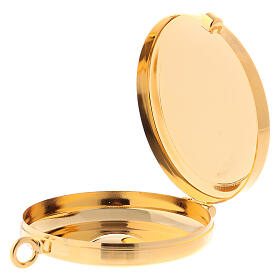 Mini Brass Pyx with IHS engraving