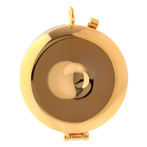 Mini Brass Pyx with IHS engraving 3