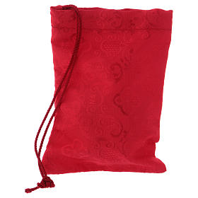 Custode à hosties dorée avec étui rouge diamètre 6 cm s3