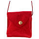 Bag for case in red satin with golden case diam. 5 cm s1