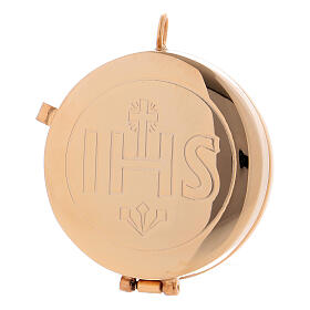 IHS Pyx in gold-plated brass 2 in