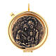 Eucharist case with Holy Family bronze relief s1