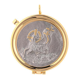 Lamb of God pyx with embossed plate