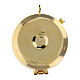 Gold plated brass pyx with chalice and grapes s3