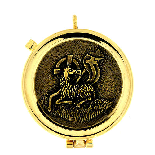 Lamb of Peace pyx antique bronze finish 1