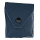 Pouch for Eucharist case in blue leather s4