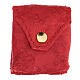 Pouch for Eucharist case in red jacquard fabric s4