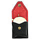 Estuche para viático cuero negro interior rojo s1