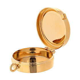 Pyx with enamel decoration, Cross and basket diam. 4 cm