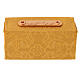 Holy Oils case in golden jacquard fabric with three jars s6