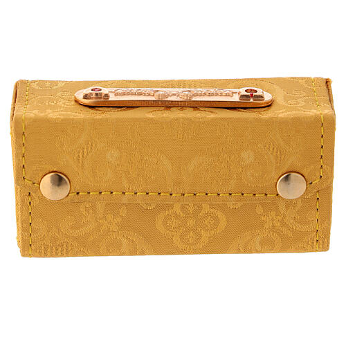 Estojo com Óleos Santos jacquard ouro três vasos 5