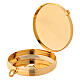 Pyx in gold plated brass with engraved alpha and omega 5.3 cm s2