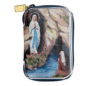 Immaculate Conception burse with zip fastener, 5 cm pyx and viaticum accessories