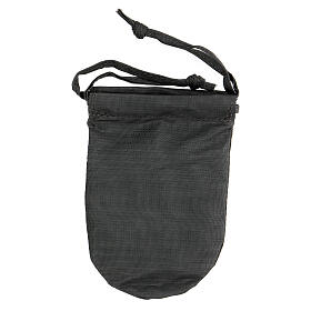 Gray satin burse painted by hand with 2 in pyx s6