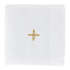 Red leather burse with string and 3 in pyx s3