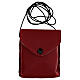 Red leather burse with string and 3 in pyx s6