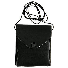 Black leather burse with string and 3 in pyx s6