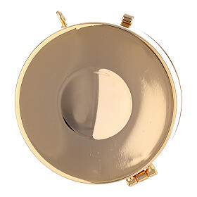 Golden Jacquard fabric burse with string and 3 in pyx s5