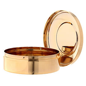 Last Supper pyx bronze plated plate 3 in diameter s3