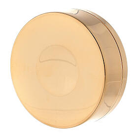 Last Supper pyx bronze plated plate 3 in diameter s4