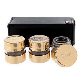 Santos Óleos e Serviços de Batismo: Estojo vasos óleos santos INF-CRIS-CAT