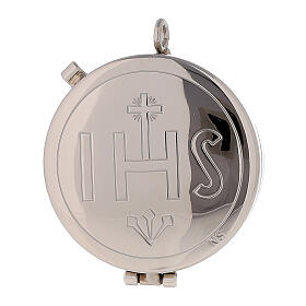 IHS Pyx in silver-tone brass, 5 cm