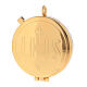 Pyx in 24k gilded brass IHS engraved, 2x5 cm s1