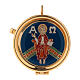 Host case with Christ on Throne 3x5.3 cm s1