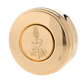 Host case with bread and wine plaque 2.5x7.8cm