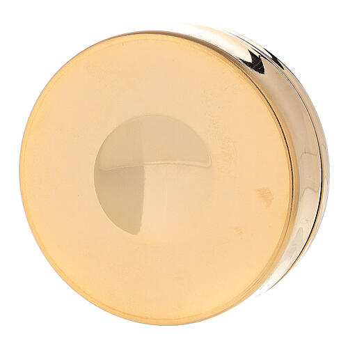 Communion Pyx Lamb of Peace in brass 3x10 cm 3