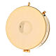 Pyx with plaque symbolizing bread and wine on a golden background 3x10 cm s3