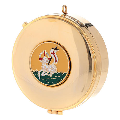Pyx case with enameled plate Lamb of Peace 3x10 cm 1