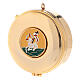 Pyx case with enameled plate Lamb of Peace 3x10 cm s1