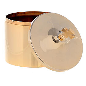 Golden brass wafer holder 24k 8.4x6.5 cm