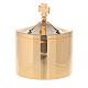 Golden brass wafer holder 24k 8.4x6.5 cm s1