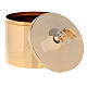 Golden brass wafer holder 24k 8.4x6.5 cm s2